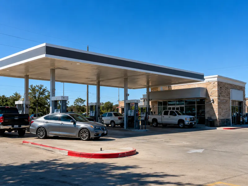 Gas station traffic impact analysis in Fort Worth, Texas