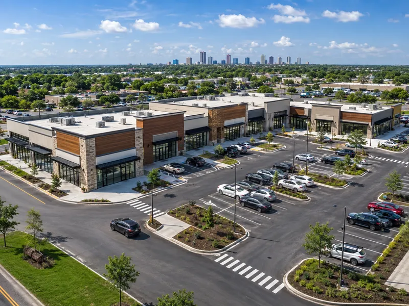 Retail plaza traffic impact analysis in Fort Worth, Texas
